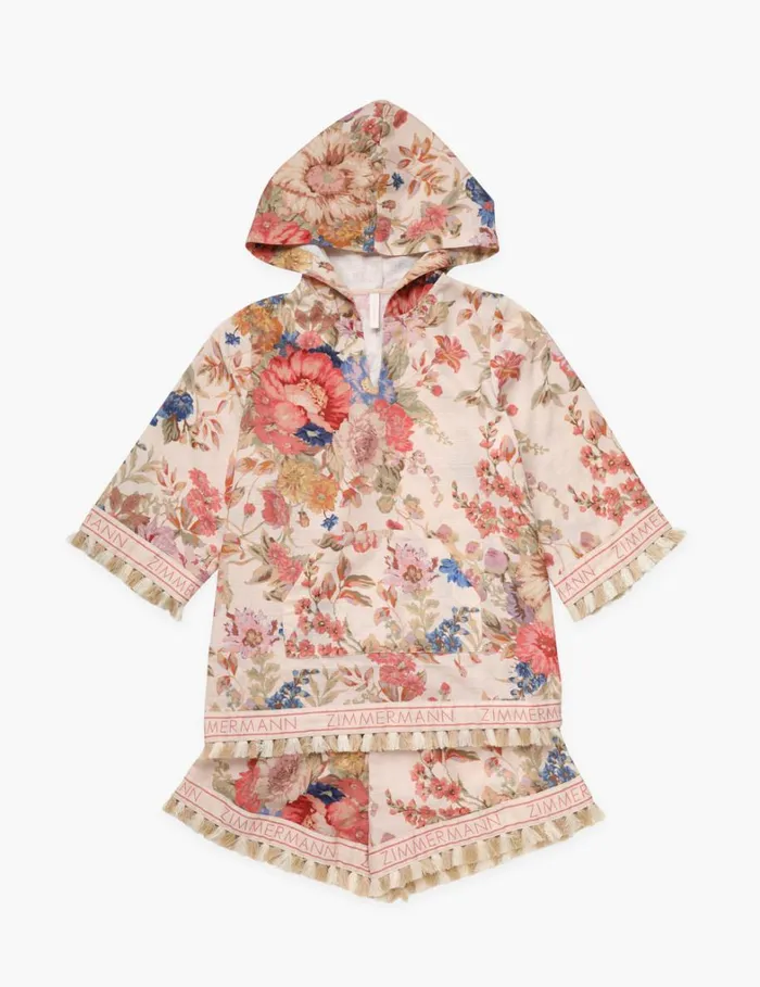 Kids Clothing Zimmermann August Coverup Cream Floral
