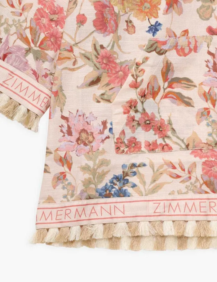 Kids Clothing Zimmermann August Coverup Cream Floral
