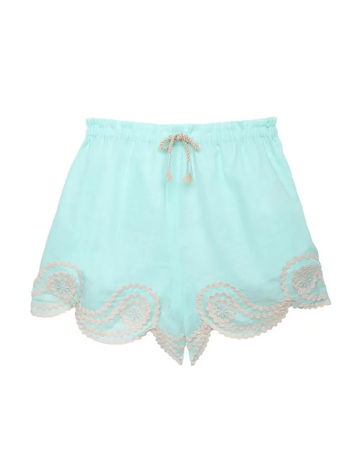 Kids Clothing Zimmermann Waverly Ric Rac Short Blue