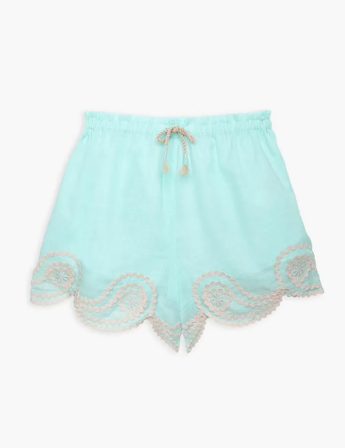 Kids Clothing Zimmermann Waverly Ric Rac Short Blue
