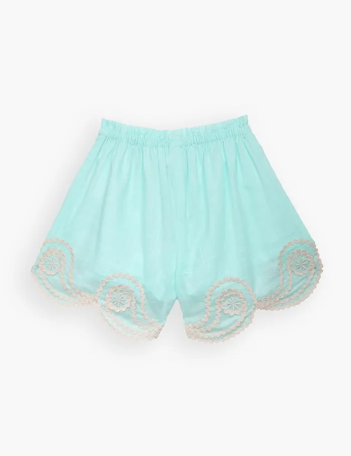Kids Clothing Zimmermann Waverly Ric Rac Short Blue