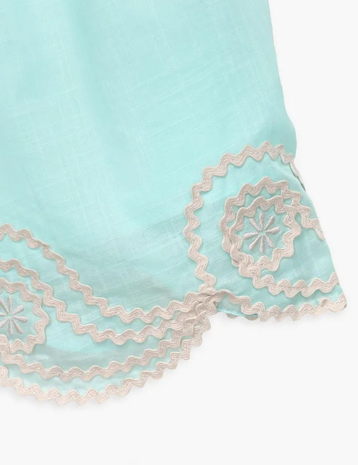 Kids Clothing Zimmermann Waverly Ric Rac Short Blue