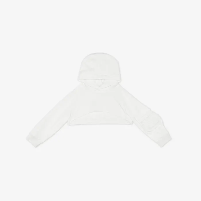 Kids Cropped Sweatshirt With White Baguette White Fendi Ready To Wear