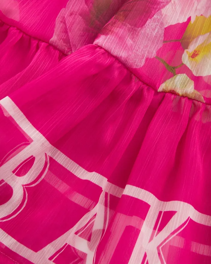 Kids HARYIAT 8211 Floral Kaftan Beach Cover Up Pink Ted Baker Playsuits and Sets