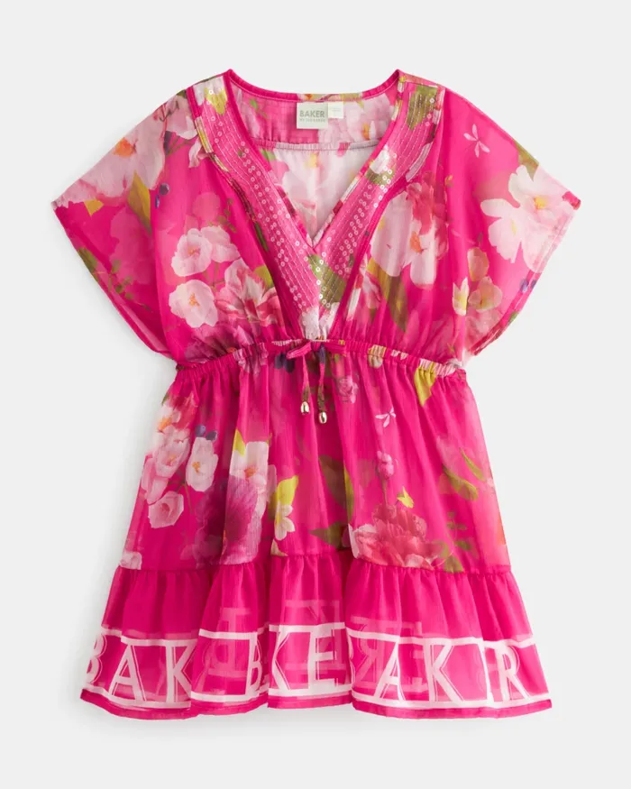 Kids HARYIAT 8211 Floral Kaftan Beach Cover Up Pink Ted Baker Playsuits and Sets Kids HARYIAT 8211 Floral Kaftan Beach Cover Up Pink Ted Baker Playsuits and Sets