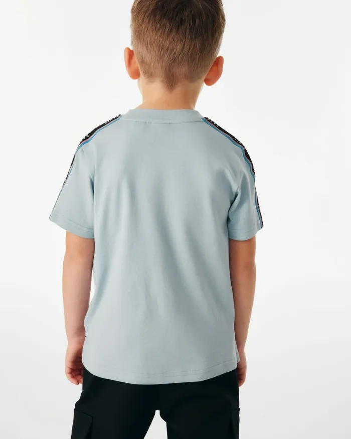 Kids IACOB 8211 Branded Tape Detail TShirt Medium Blue Ted Baker Tops Kids IACOB 8211 Branded Tape Detail TShirt Medium Blue Ted Baker Tops