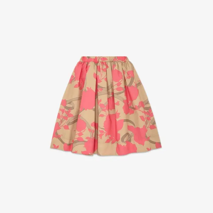 Kids Multicolour Printed Poplin Full Skirt Multicolour Fendi Ready To Wear