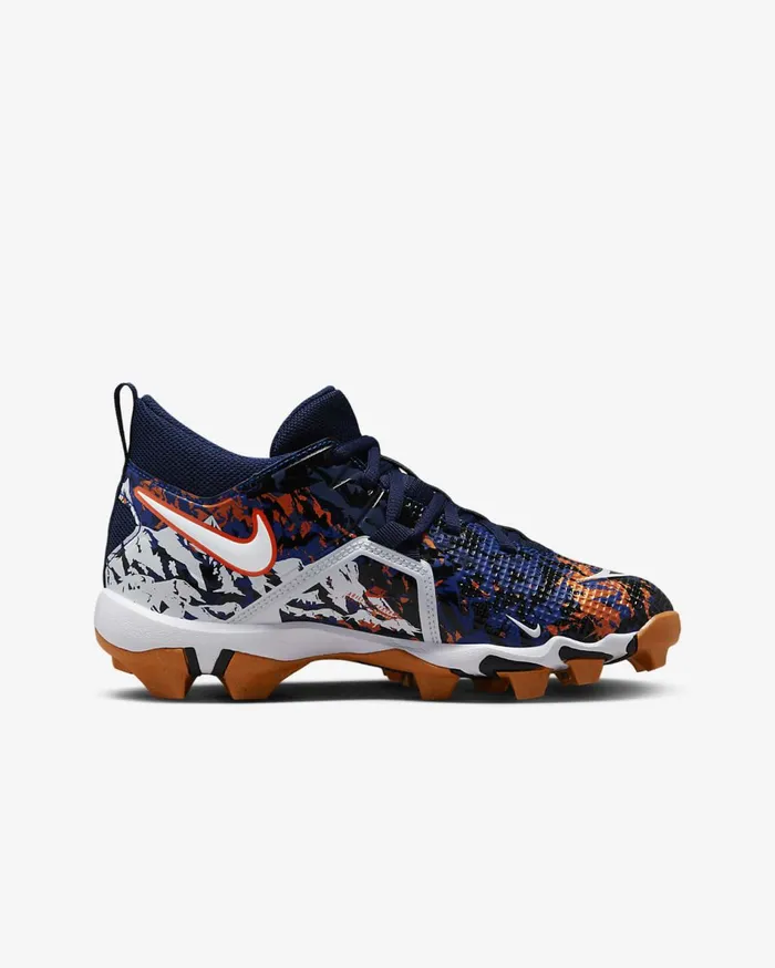 Kids Nike Alpha Menace 3 Shark RW College NavyBrilliant OrangeRush BlueWhite Nike Shoes 70 and Under