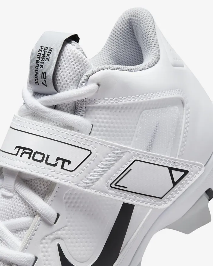 Kids Nike Force Trout 8 Keystone WhiteWolf GreyPure PlatinumBlack Nike Shoes 70 and Under