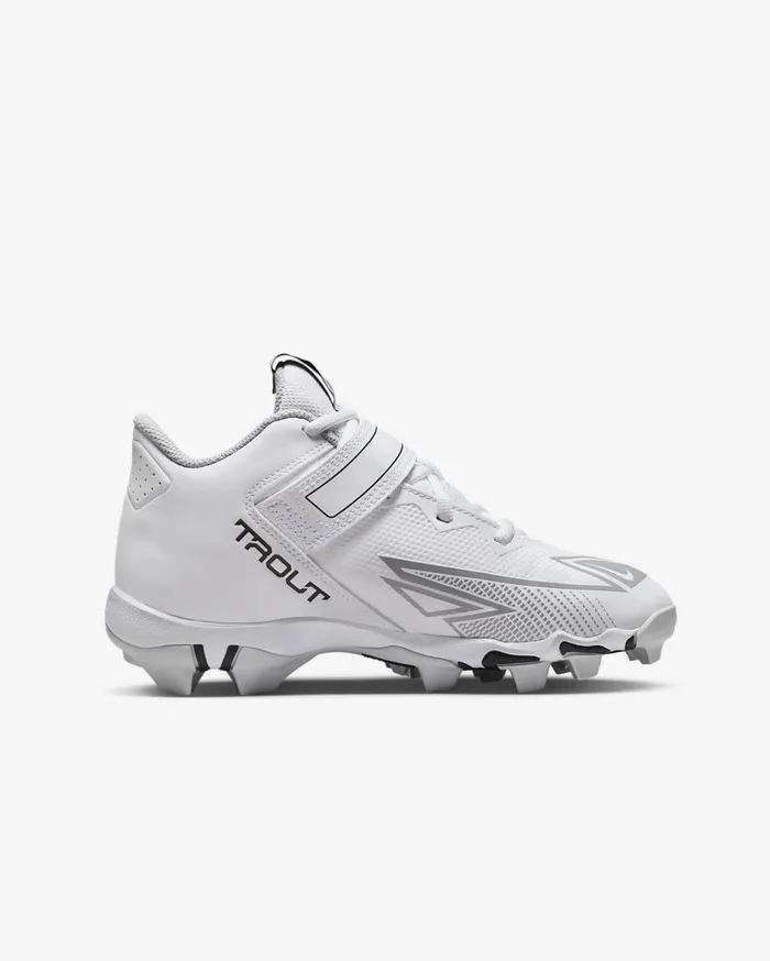 Kids Nike Force Trout 8 Keystone WhiteWolf GreyPure PlatinumBlack Nike Shoes 70 and Under