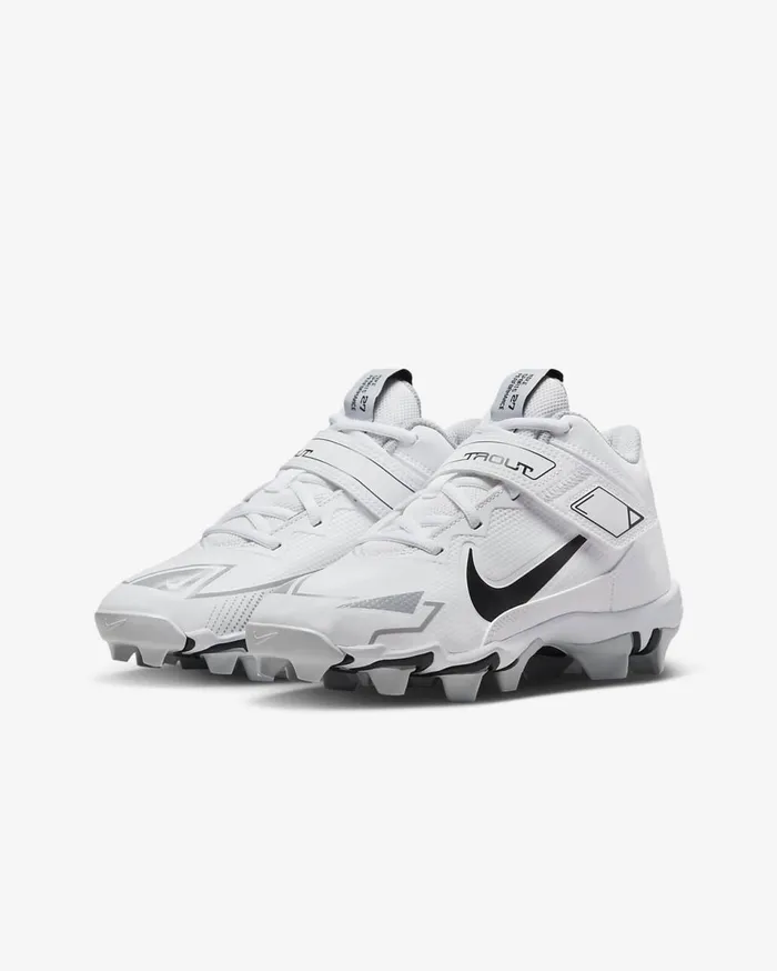 Kids Nike Force Trout 8 Keystone WhiteWolf GreyPure PlatinumBlack Nike Shoes 70 and Under