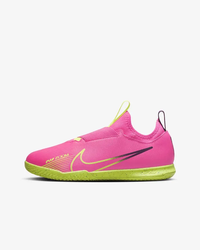 Kids Nike Jr Mercurial Vapor 15 Academy Pink BlastGridironVolt Nike Soccer