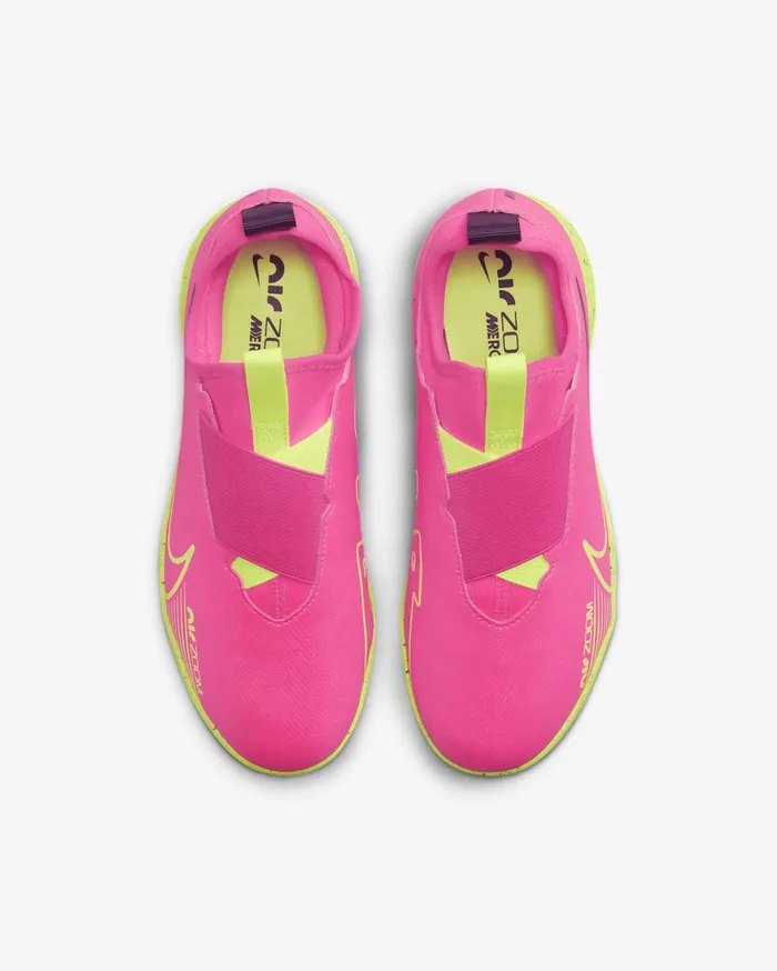Kids Nike Jr Mercurial Vapor 15 Academy Pink BlastGridironVolt Nike Soccer