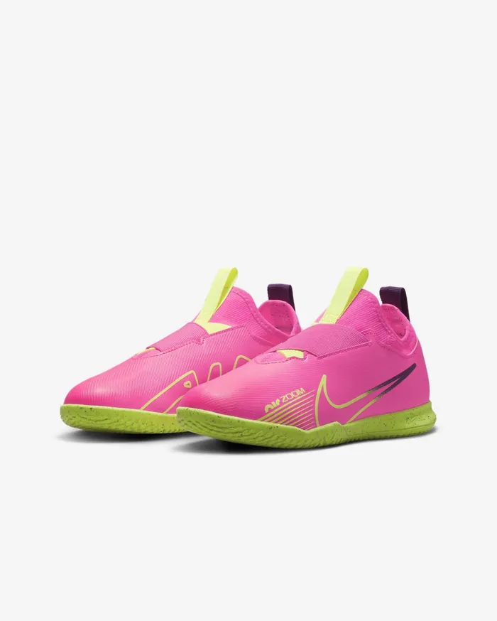 Kids Nike Jr Mercurial Vapor 15 Academy Pink BlastGridironVolt Nike Soccer