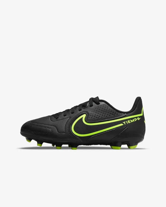 Kids Nike Jr Tiempo Legend 9 Club MG BlackVolt Nike Soccer