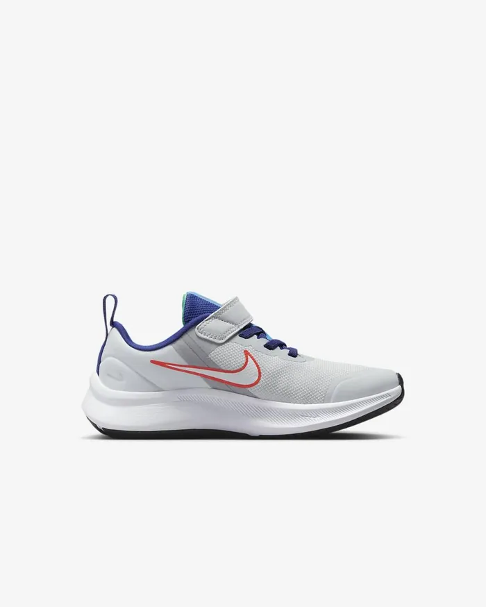 Kids Nike Star Runner 3 Pure PlatinumLight CrimsonDeep Royal BlueWhite Nike Running