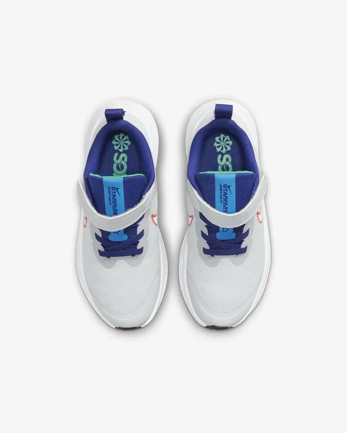 Kids Nike Star Runner 3 Pure PlatinumLight CrimsonDeep Royal BlueWhite Nike Running