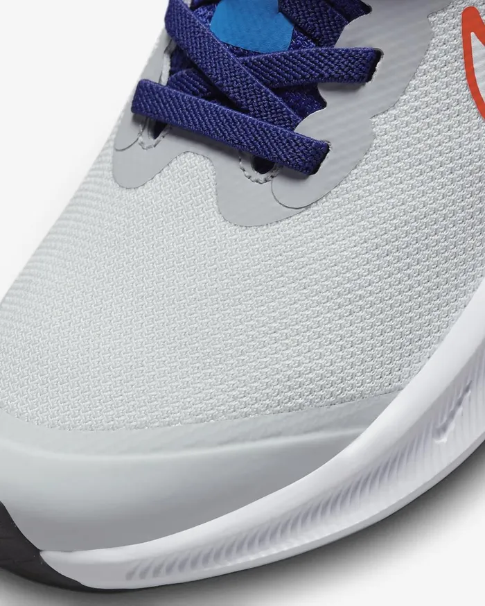 Kids Nike Star Runner 3 Pure PlatinumLight CrimsonDeep Royal BlueWhite Nike Running