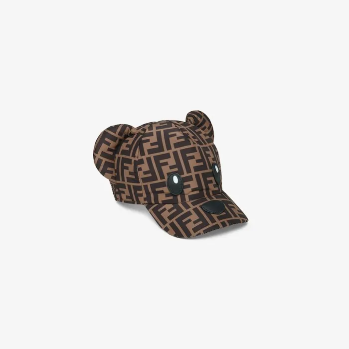 Kids Nylon Baseball Cap With Logo Fendi Accessories