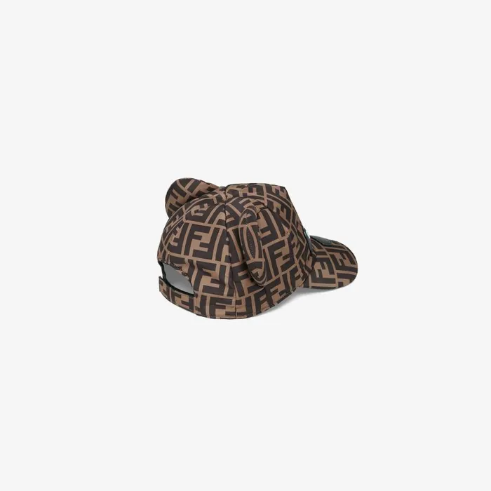 Kids Nylon Baseball Cap With Logo Fendi Accessories