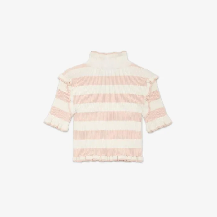 Kids Pink And Cream Knit Top Pink Fendi Ready To Wear