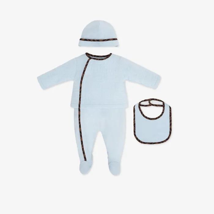 Kids Quilted Cotton Baby Kit Fendi Baby Girl