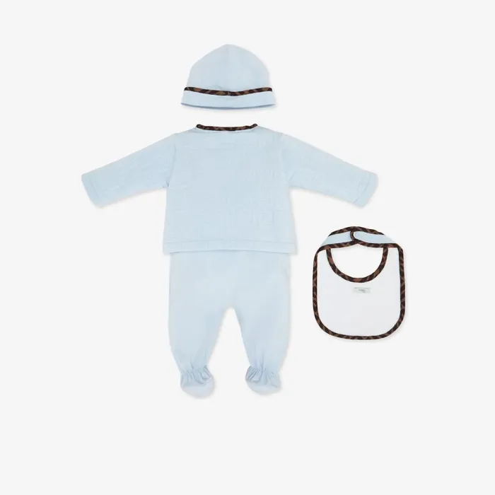 Kids Quilted Cotton Baby Kit Fendi Baby Girl