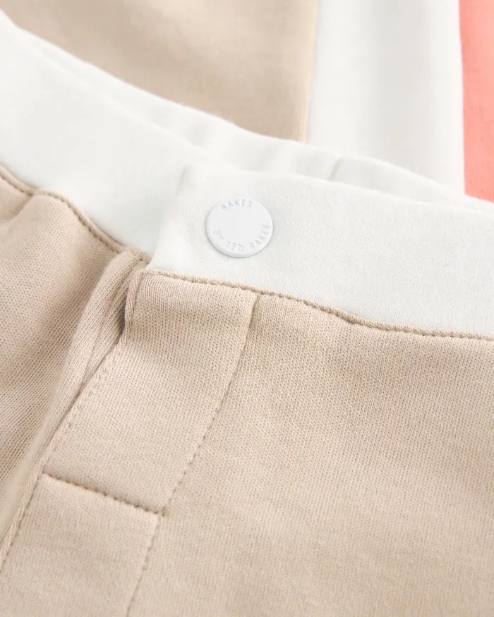 Kids SILVIU 8211 Colour Block Polo Shirt And Shorts Set Stone Ted Baker Tops Kids SILVIU 8211 Colour Block Polo Shirt And Shorts Set Stone Ted Baker Tops