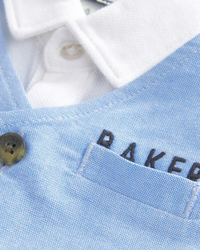 Kids VASILE 8211 Mockable Romper Suit With Bow Tie Blue Ted Baker Baby Kids VASILE 8211 Mockable Romper Suit With Bow Tie Blue Ted Baker Baby