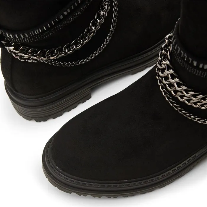 Knee High Boots Women Moda In Pelle Litzy Black Alcantara