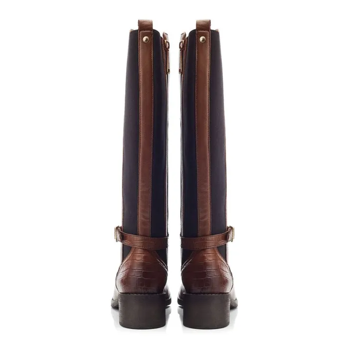 Knee High Boots Women Moda In Pelle Radelle Tan Leather