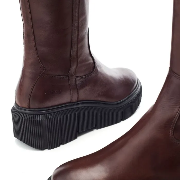 Knee High Boots Women Moda In Pelle Shoon Sh Rivers Dark Brown Leather Knee High Boots Women Moda In Pelle Shoon Sh Rivers Dark Brown Leather