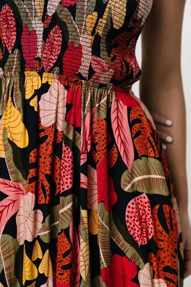 Kota Halter Maxi Dress Navy Multi Print Women Baltic Born Bump Friendly Kota Halter Maxi Dress Navy Multi Print Women Baltic Born Bump Friendly
