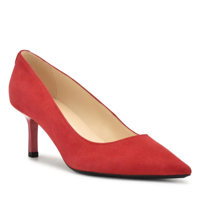 Kuna 92159 Pointy Toe Pumps Red Suede Women Nine West Pumps Kuna 92159 Pointy Toe Pumps Red Suede Women Nine West Pumps