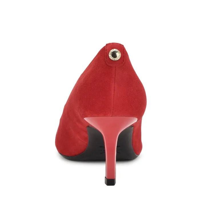 Kuna 92159 Pointy Toe Pumps Red Suede Women Nine West Pumps Kuna 92159 Pointy Toe Pumps Red Suede Women Nine West Pumps