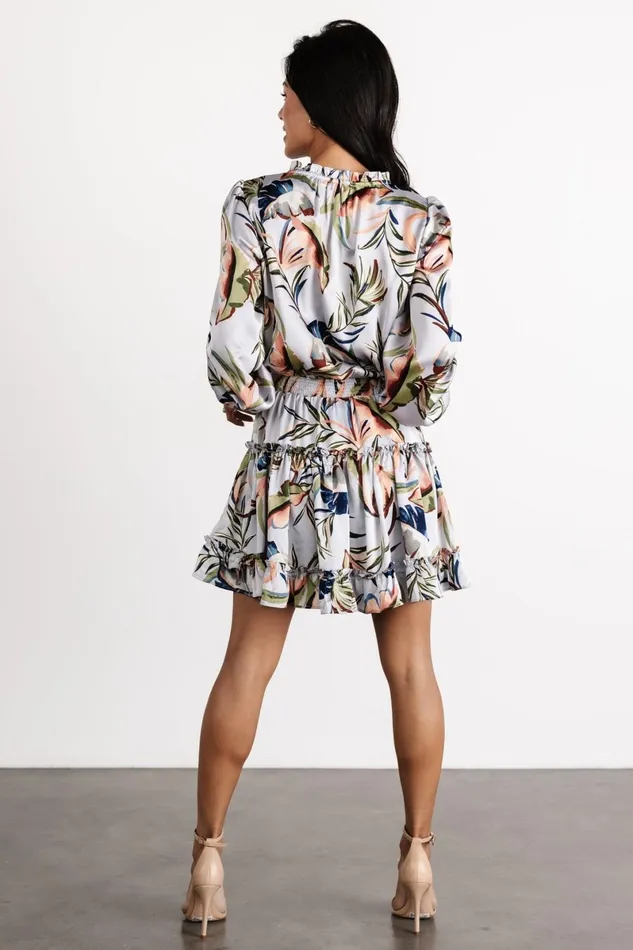 Kyra Mini Dress Light Blue Floral Women Baltic Born Short Dresses Kyra Mini Dress Light Blue Floral Women Baltic Born Short Dresses