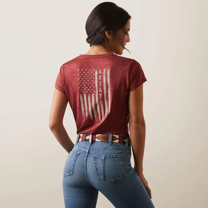 Laguna Patriot TShirt Pomegranate Women Ariat TShirts and Tops