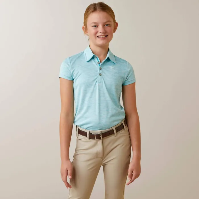 Laguna Polo Heather Maui Blue Kids Ariat English Riding Clothing