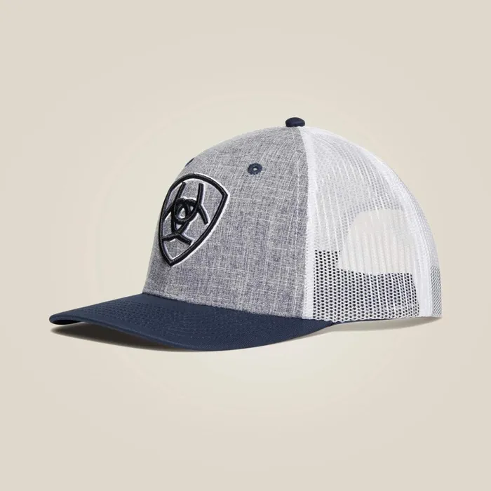 Large Shield Cap Grey Men Ariat Hats and Caps