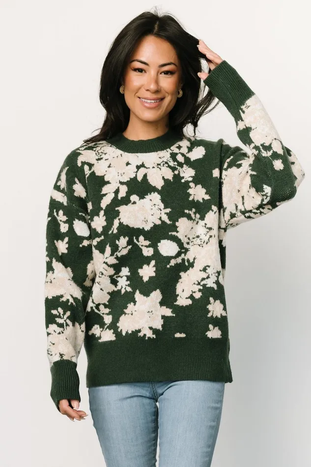 Legend Sweater Hunter Green Multi Women Baltic Born Sweaters