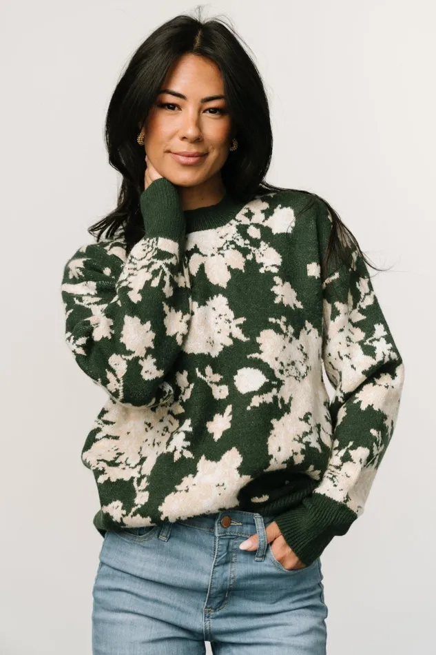 Legend Sweater Hunter Green Multi Women Baltic Born Sweaters Legend Sweater Hunter Green Multi Women Baltic Born Sweaters