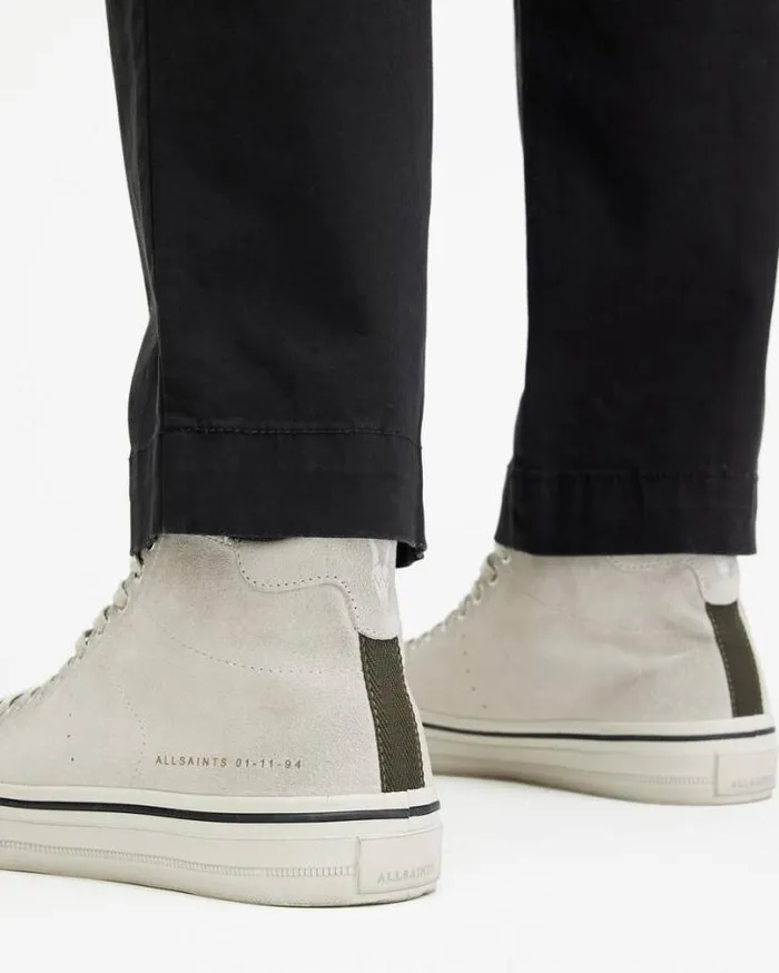 Lewis Lace Up Leather High Top Sneakers Chalk White Men AllSaints Shoes and Boots Lewis Lace Up Leather High Top Sneakers Chalk White Men AllSaints Shoes and Boots