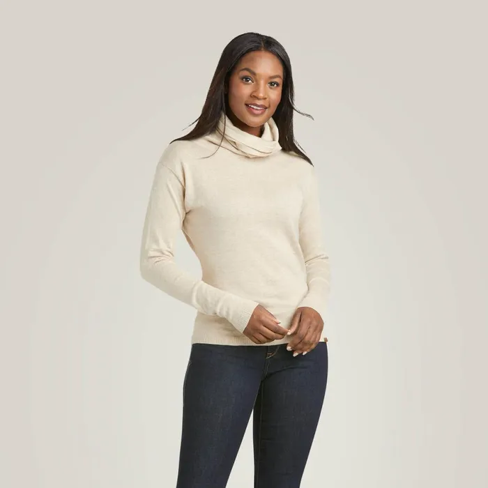 Lexi Sweater Oatmeal Women Ariat Sweaters and Cardigans