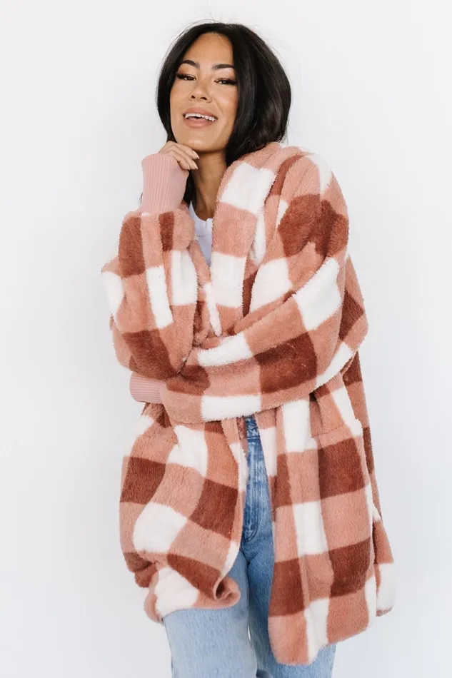 Lincoln Teddy Cardigan Berry White Women Baltic Born Outerwear Lincoln Teddy Cardigan Berry White Women Baltic Born Outerwear