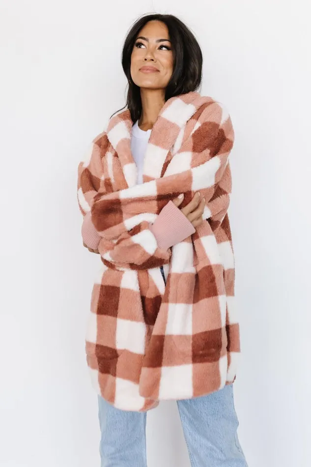 Lincoln Teddy Cardigan Berry White Women Baltic Born Outerwear Lincoln Teddy Cardigan Berry White Women Baltic Born Outerwear