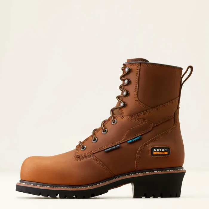 Logger Shock Shield Waterproof Composite Toe Work Boot Copper Brown Men Ariat Work Boots Logger Shock Shield Waterproof Composite Toe Work Boot Copper Brown Men Ariat Work Boots