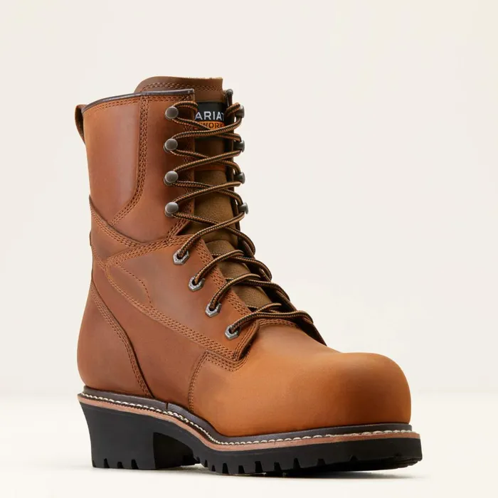 Logger Shock Shield Waterproof Composite Toe Work Boot Copper Brown Men Ariat Work Boots Logger Shock Shield Waterproof Composite Toe Work Boot Copper Brown Men Ariat Work Boots