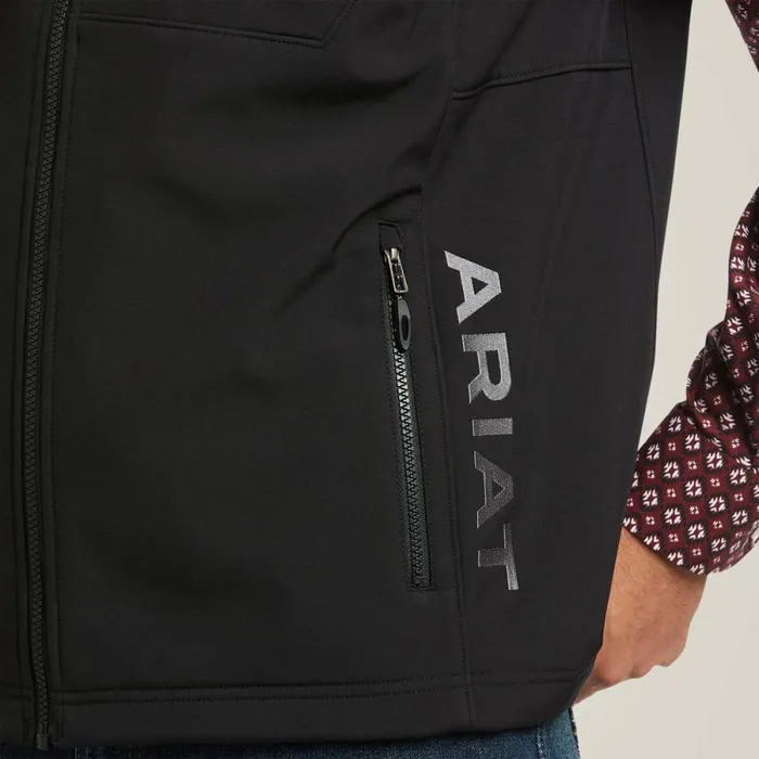 Logo 20 Patriot Softshell Vest Black Men Ariat Jackets and Vests Logo 20 Patriot Softshell Vest Black Men Ariat Jackets and Vests