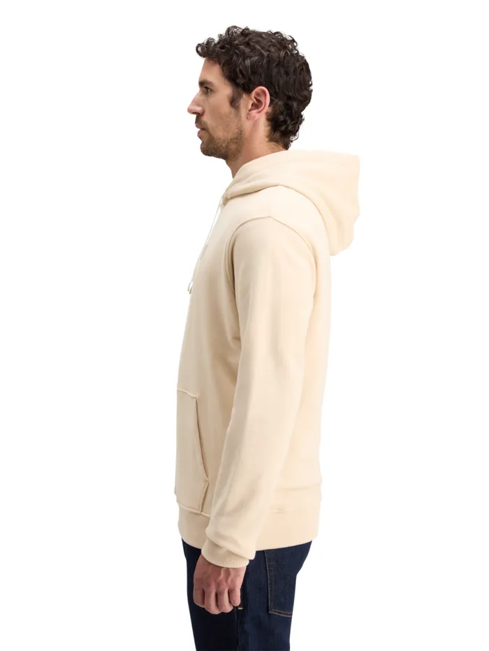 LOGO BADGE HOODIE Parchment Men Scotch and Soda Sweatshirts and Hoodies