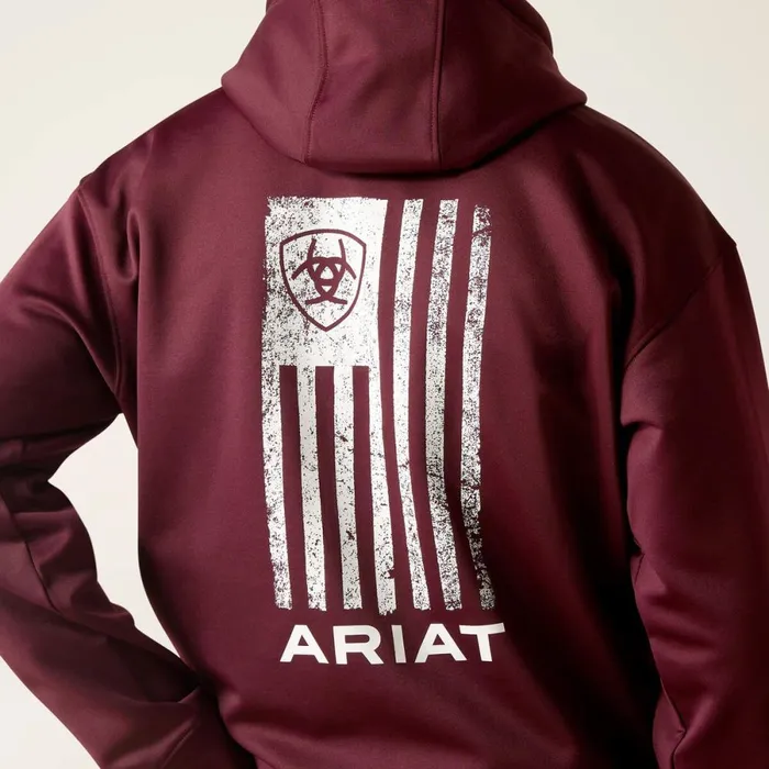 Logo Tek Fleece Hoodie Malbec Heather Men Ariat Sweatshirts and Hoodies Logo Tek Fleece Hoodie Malbec Heather Men Ariat Sweatshirts and Hoodies